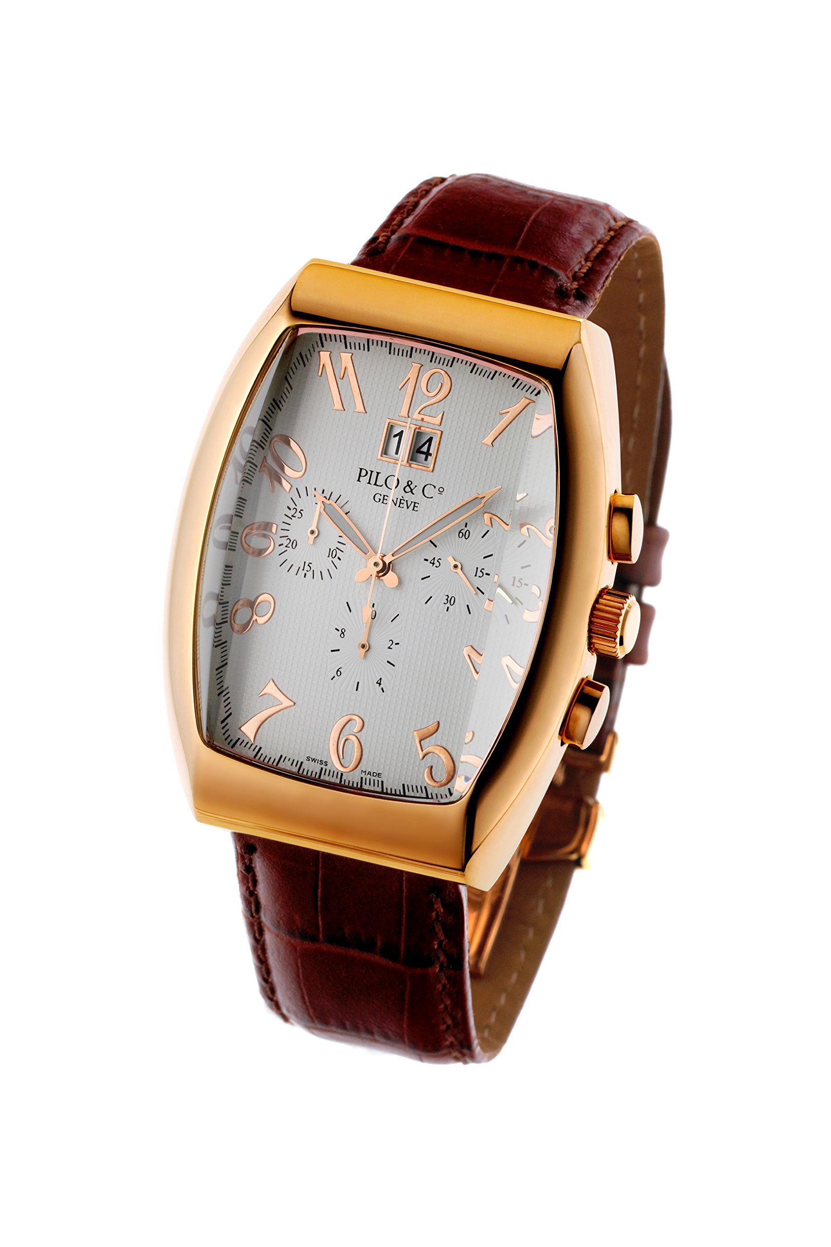 Pilo And Co Swiss Quartz Chronographe Mens Watch Collection