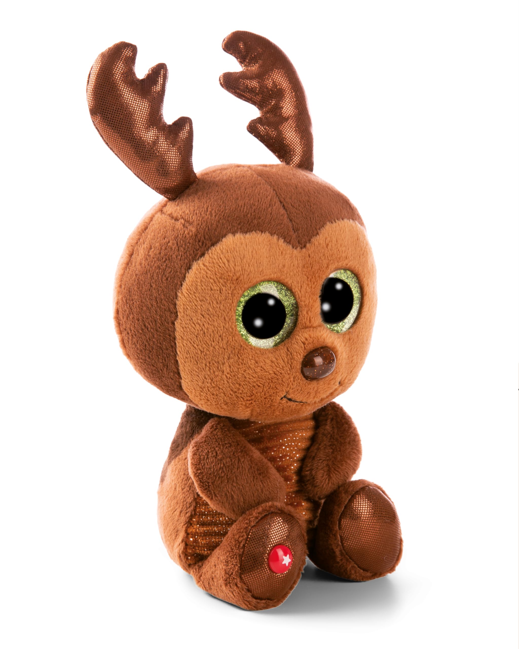 NICI soft toy GLUBSCHIS stag beetle Staggy 15cm - brown - Fluffy plush, cute to cuddle and play with, for children & adults, great gift idea - 61847