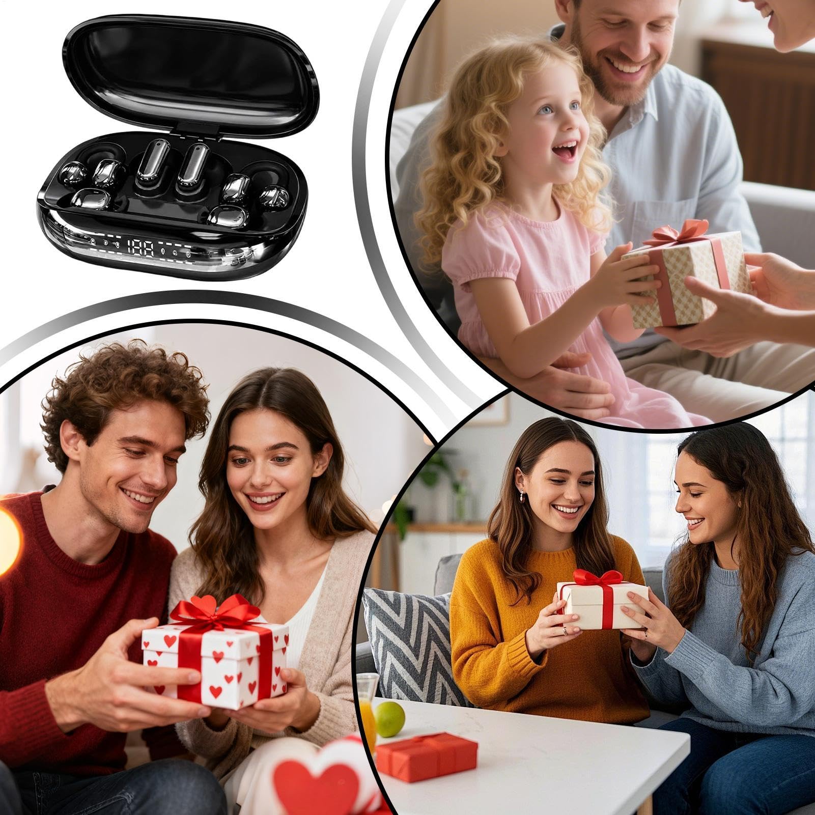 Generico Cuffie Wireless Running Audio Senza Fili per Sport con Caricatore