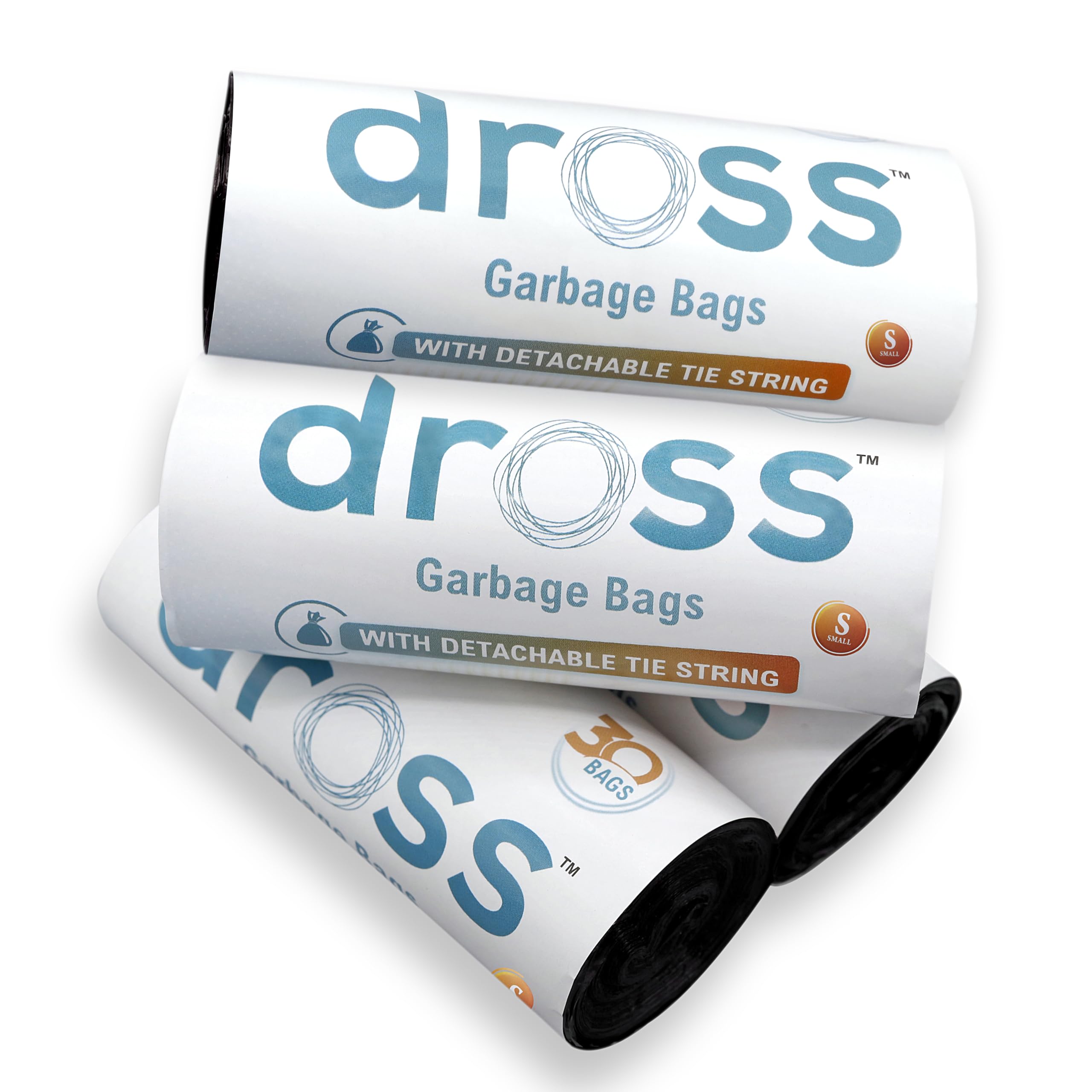 dross Biodegradable Garbage Dustbin Bags - Durable, Green Material - Small  Size (17 x 19, 4KG Capacity), Pack of 4 (120 Bags) - Zero Smell, No