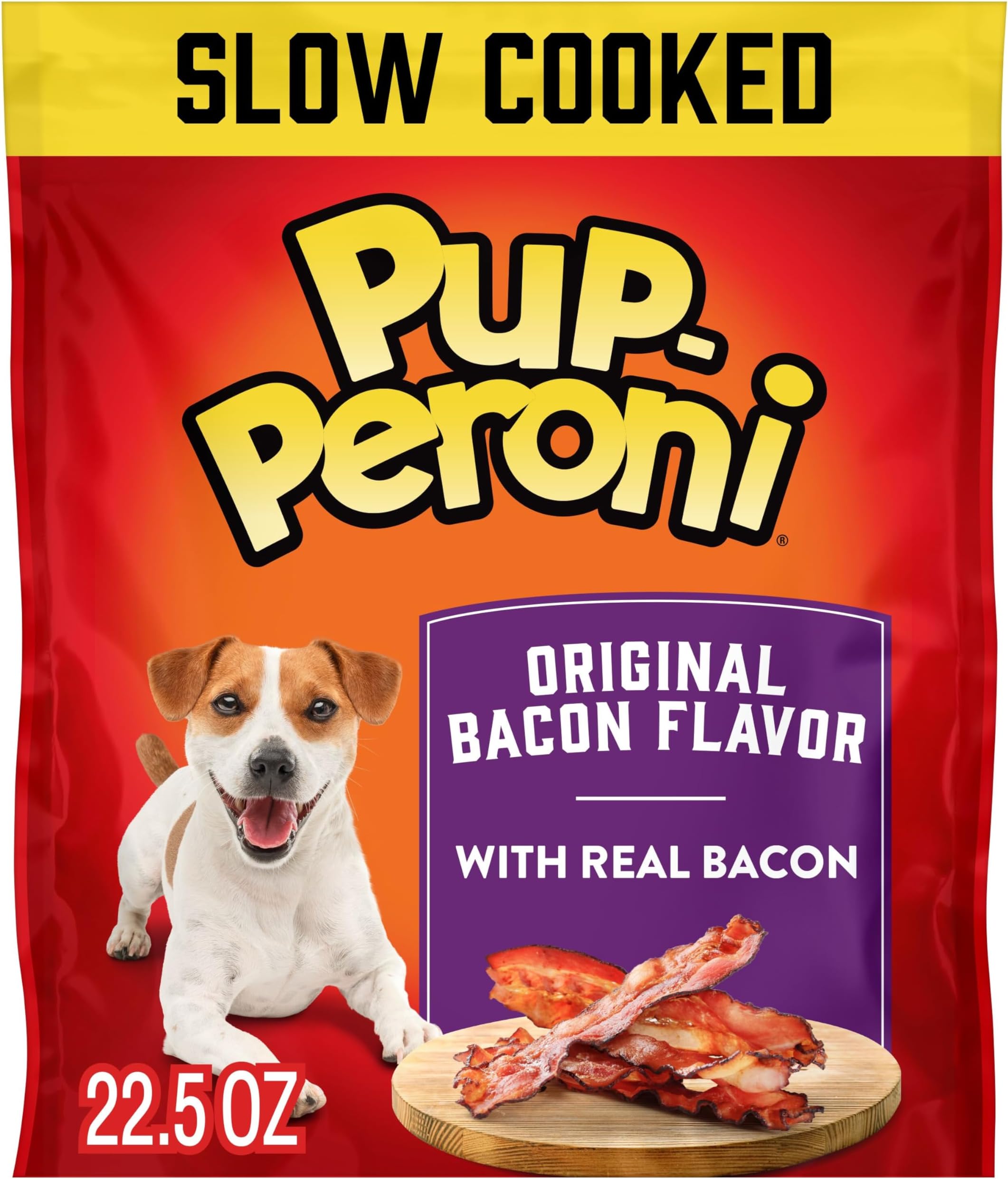 Dog Treats, Original Bacon Flavor, 22.5 Ounce, Made with Real Bacon