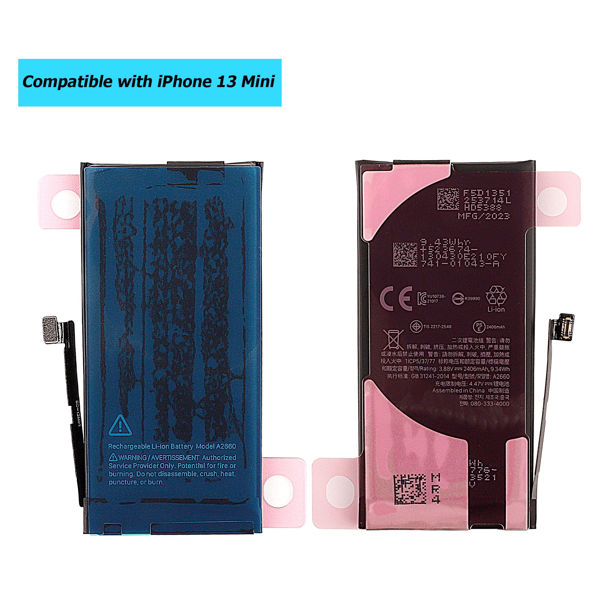 Amazon.com: Vvsialeek NEW A2660 Replacement Battery for iPhone 13