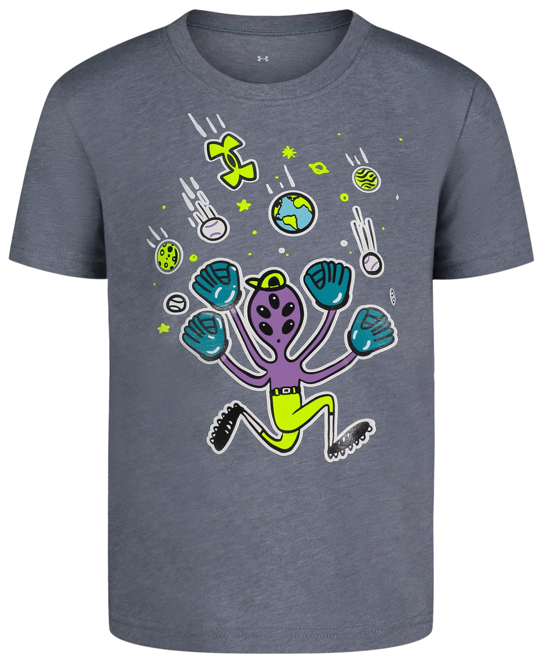Under Armour Boys' Short Sleeve Baseball Graphic T-Shirt, Lightweight &amp; Breathable, Relaxed Fit