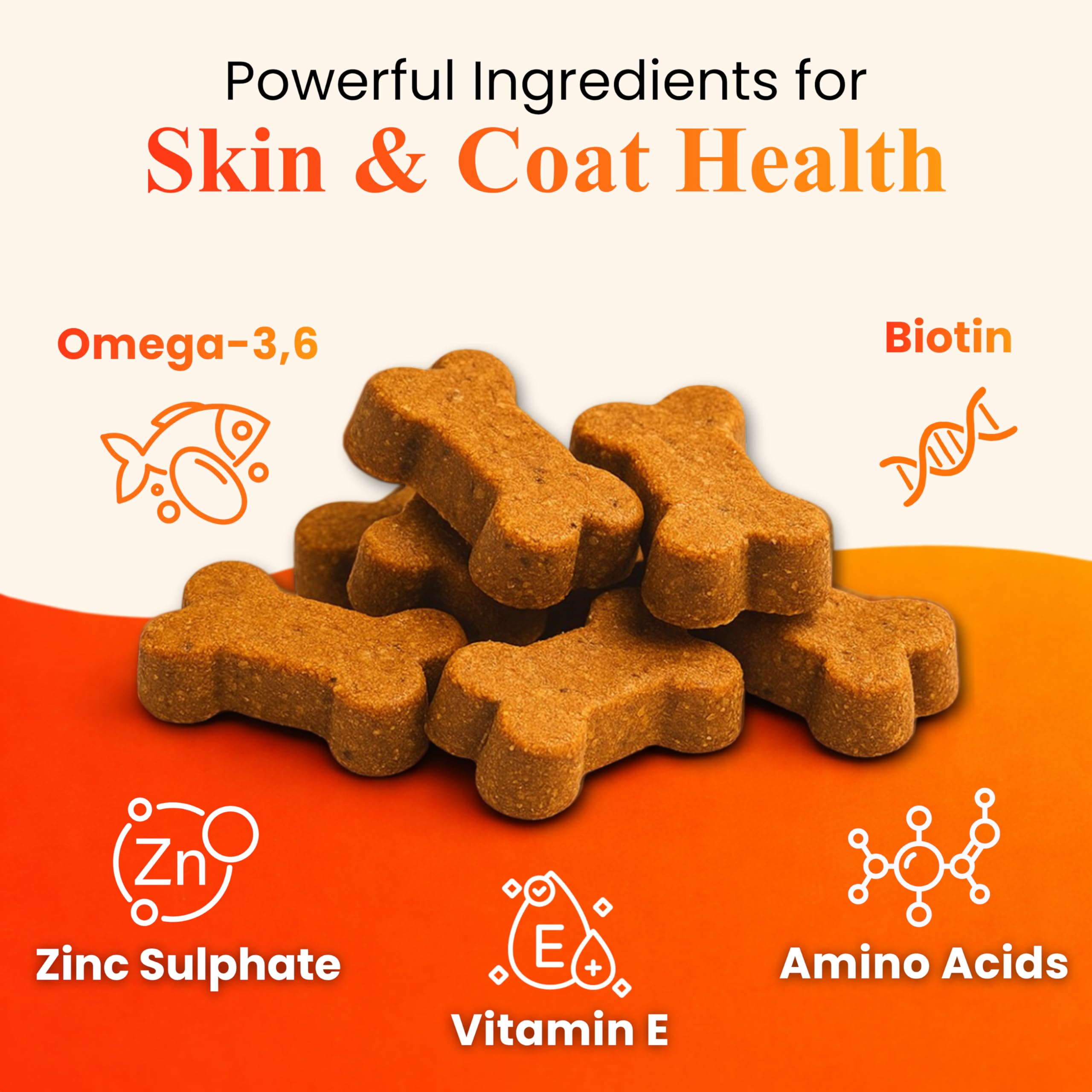 Petroyale Skin & Coat Omega Chews for Dogs | Omega 3 6 9 Soft Chews for Healthy Skin, Shiny Coat & Reduced Shedding | Dog Skin and Coat Supplement | 30 Soft Chews — Amazon image 4