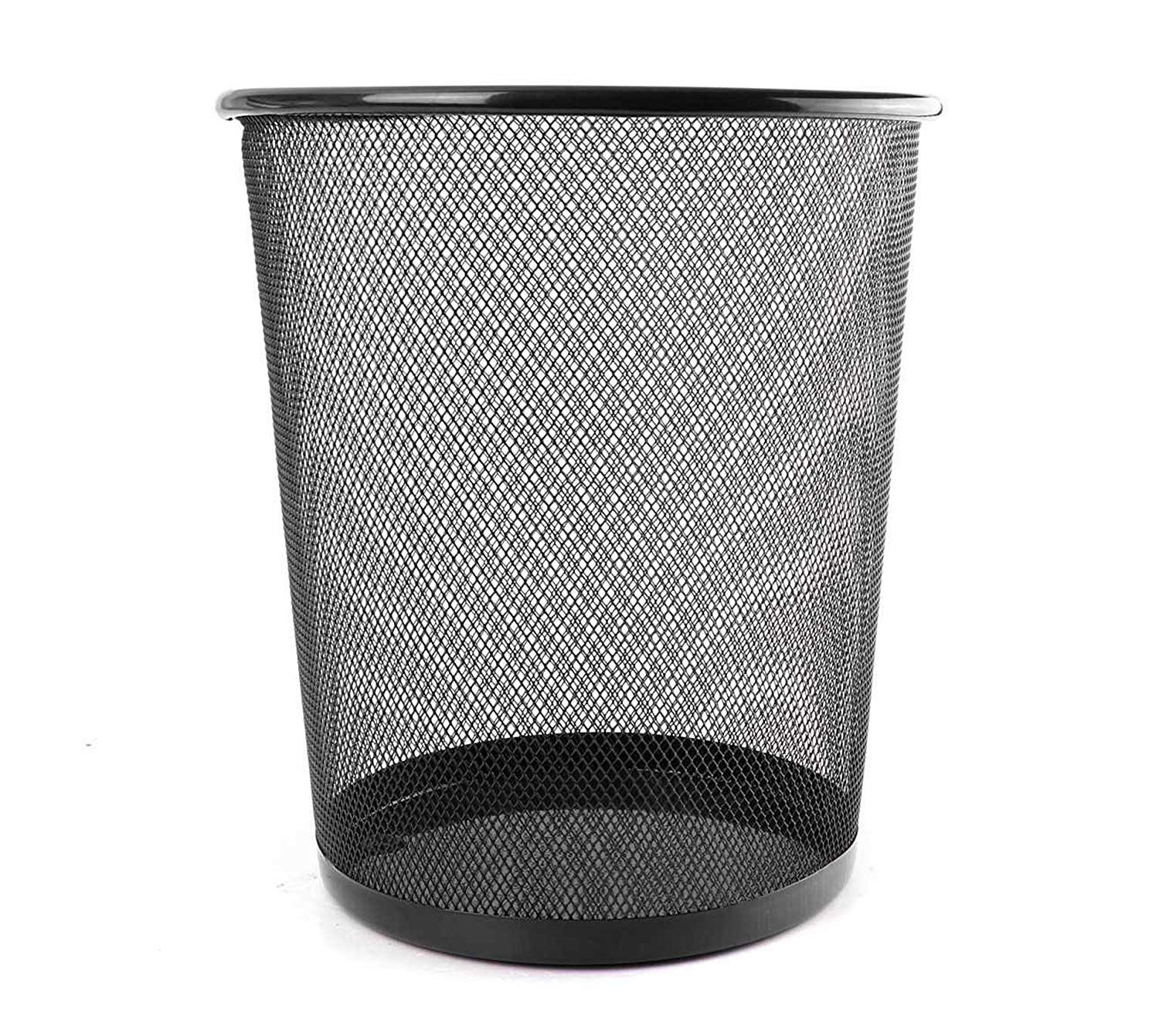 Mezzotek Metal Mesh Round Dustbin for Waste & Papers, 28 x 19 x 23 cm (Black) (B0BQF3SL1F) Amazon Price History, Amazon Price Tracker