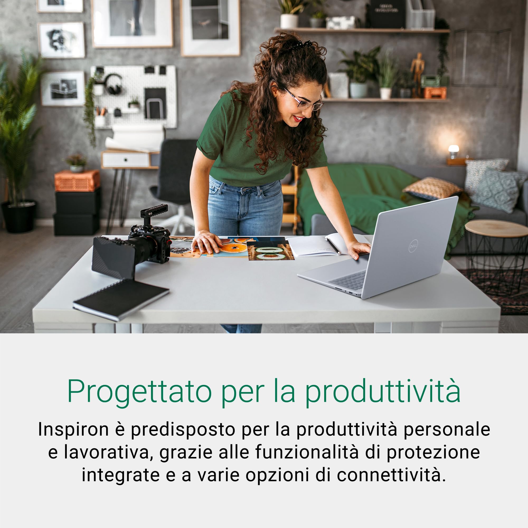 Dell Inspiron 16 5640 Portatile, Schermo 16.0" 16:10 FHD+, Intel Core i5-1334U, Grafica Intel Iris Xe, 16 GB RAM, 512 GB SSD, Windows 11 Home, Tastiera retroilluminata, italiano, Ice Blue