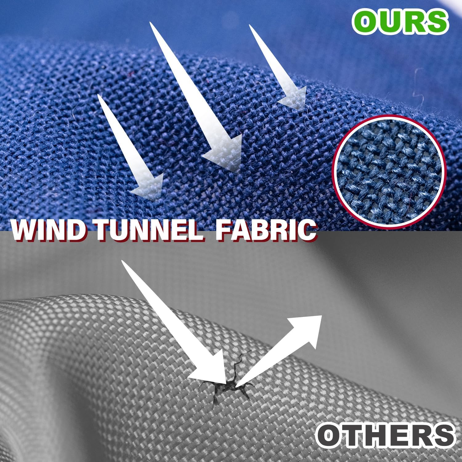 American Flag 5x8 ft for Outside, Tearproof Super Tough Series, Heavy Duty Spun Polyester, All Weather Large US Flag High Wind with Embroidered Stars, Brass Grommets, Ultra Durable USA Flags for Outdoor - Image 5