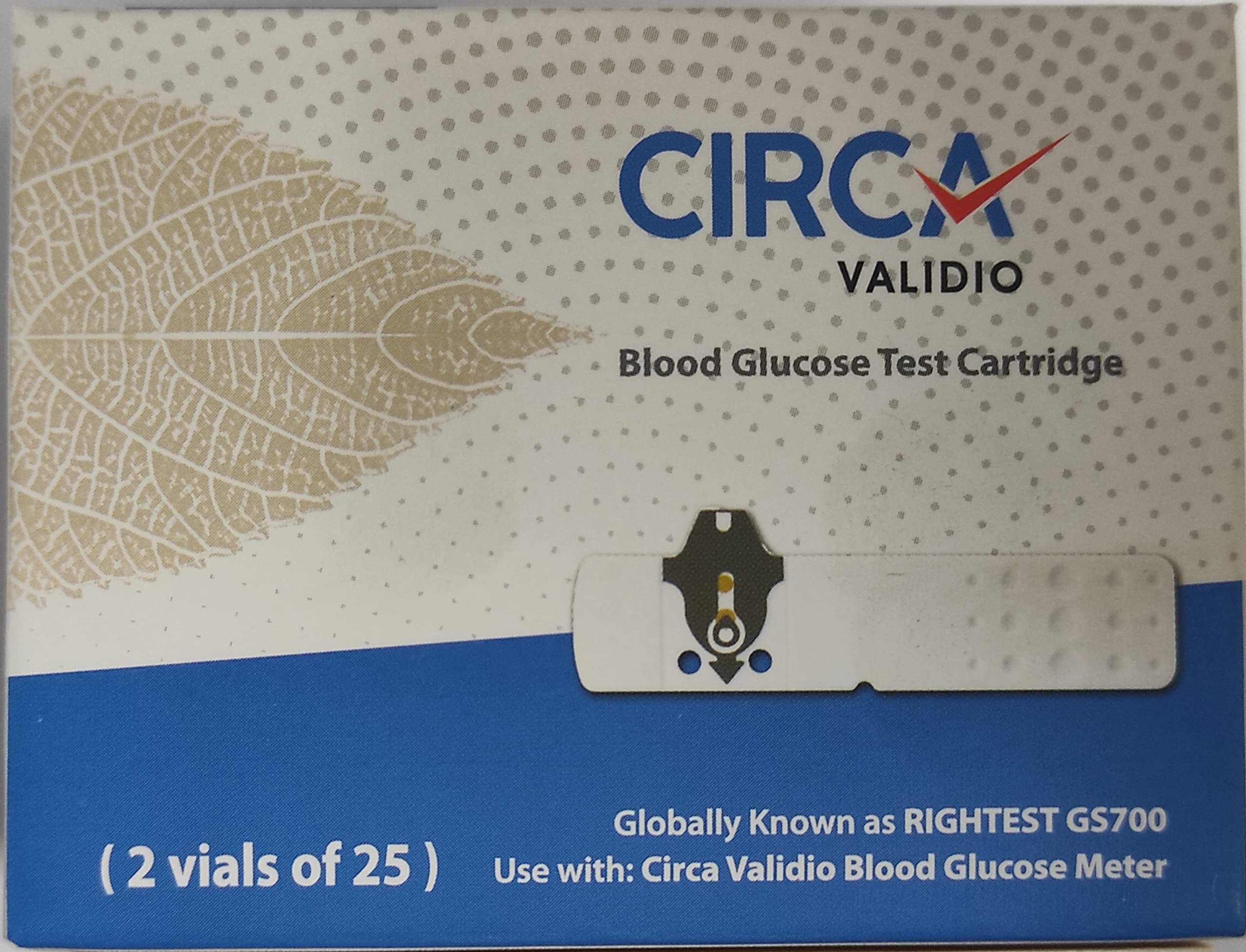 Buy Circa VALIDIO Blood Glucose Test Strips 50's Pack (2 Vials of 25