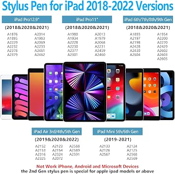 HOTLIFE Touchpad Keyboard Case for iPad 10.2 9th/8th/7th Gen, with Stylus Pen for iPad Pencil Compatible with 2018-2022