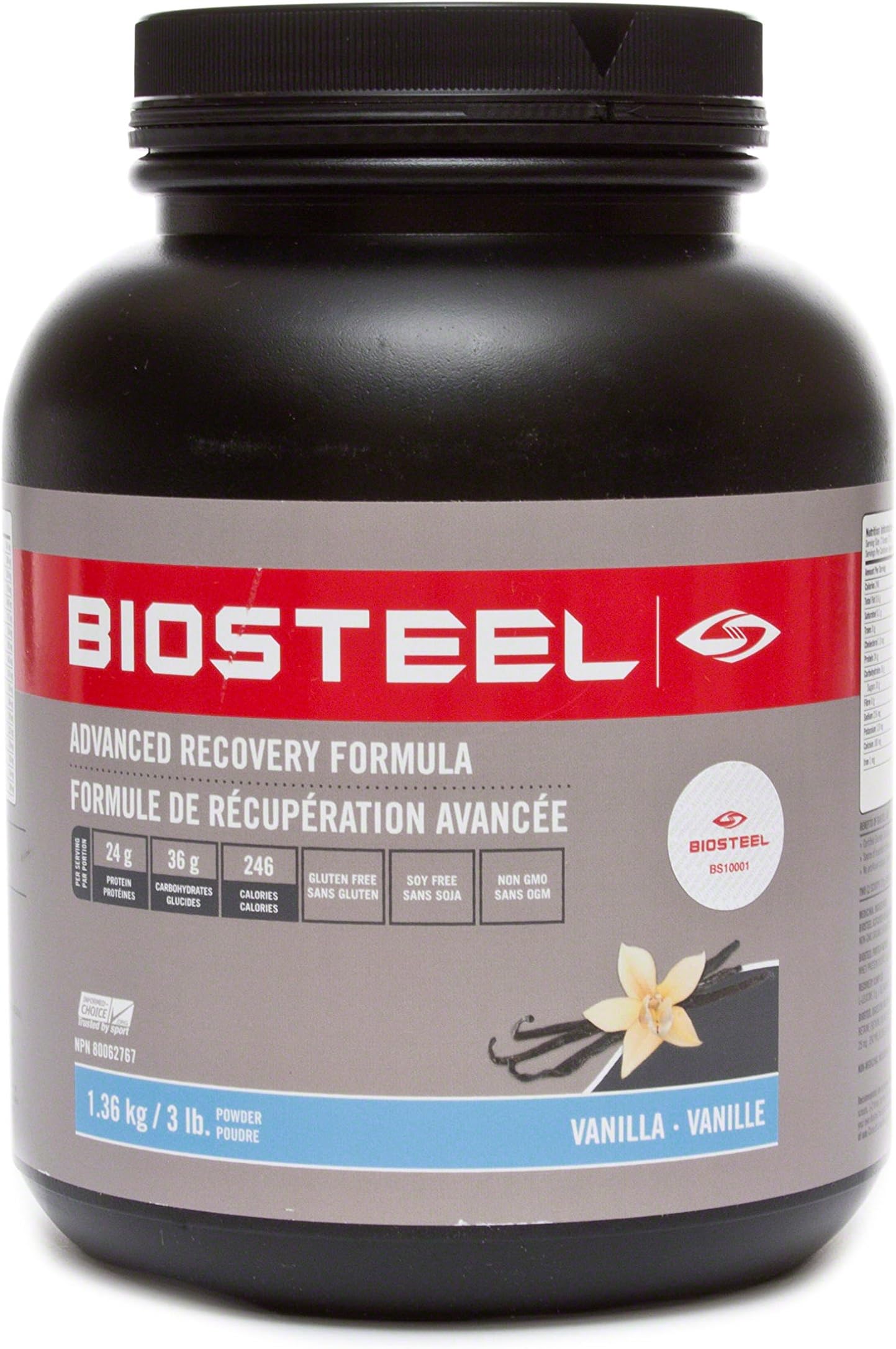 BioSteel Advanced Recovery Formula - 3lbs (3lb, Vanilla)