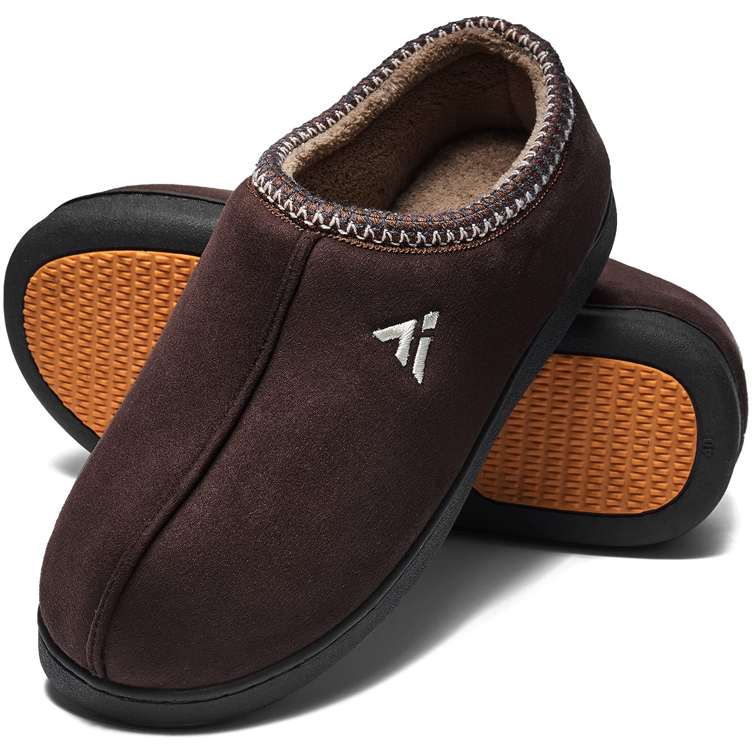 Mishansha Pantofole Uomo Ciabatte Invernali Memory Foam Pantofole Calde Gr.39-48