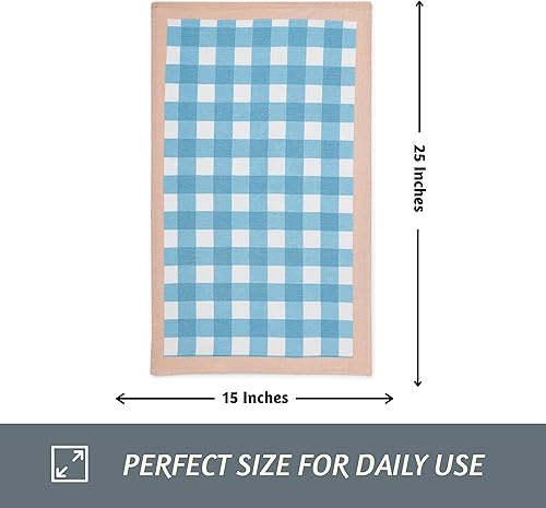 Miniatura 4 de Folkulture Juego de 3 toallas de cocina con lazo para colgar, 100% algodón para secar platos, paños de cocina o paños de cocina de 25 x 15 pulgadas,