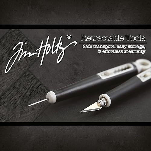 Vista 8 de Tim Holtz Tonic Studios 372, pico retráctil para manualidades