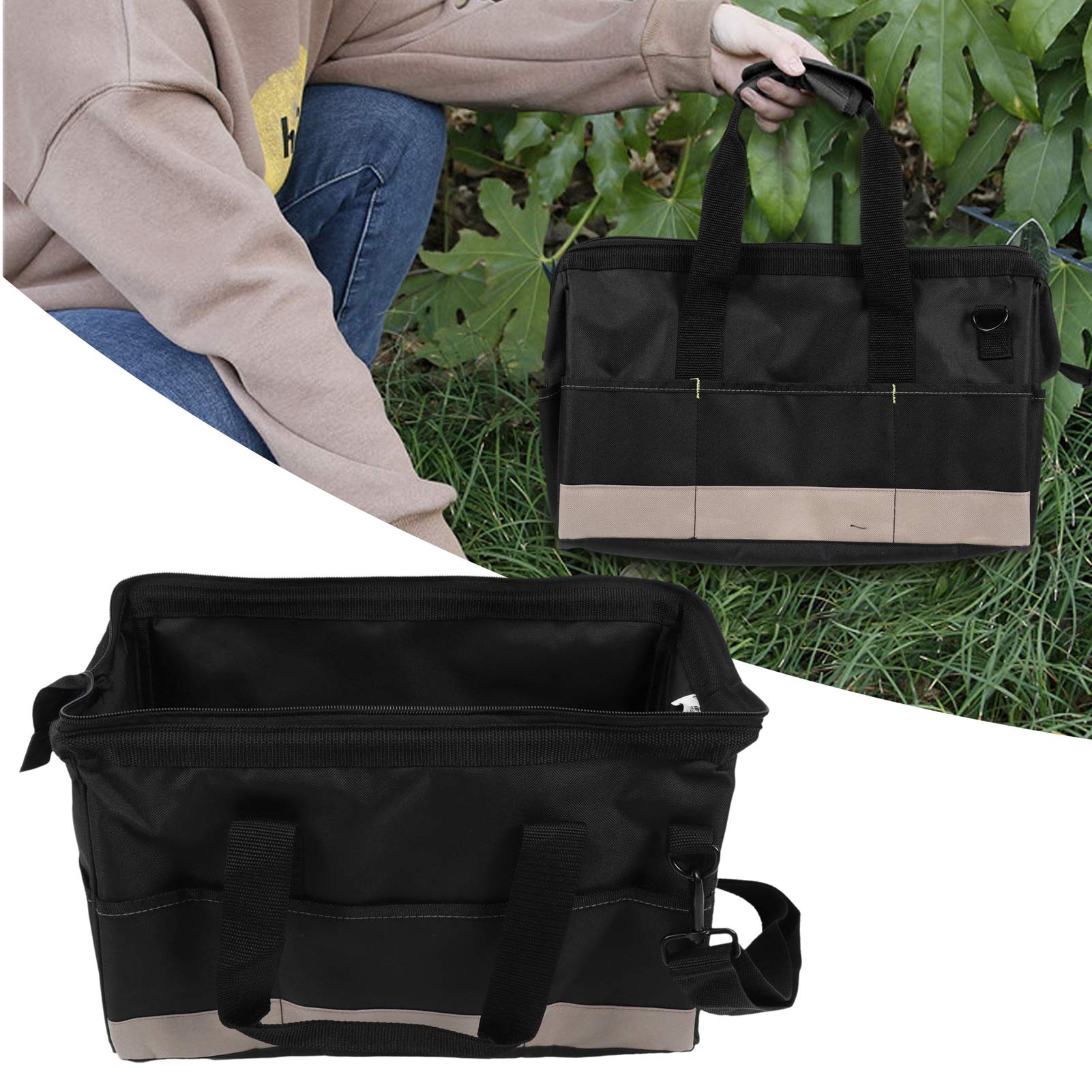 Borsa Organizer Professionale Per Giardinaggio E Attrezzi con Tracolla Regolabile E 22 Tasche Per Efficienza E Comodità