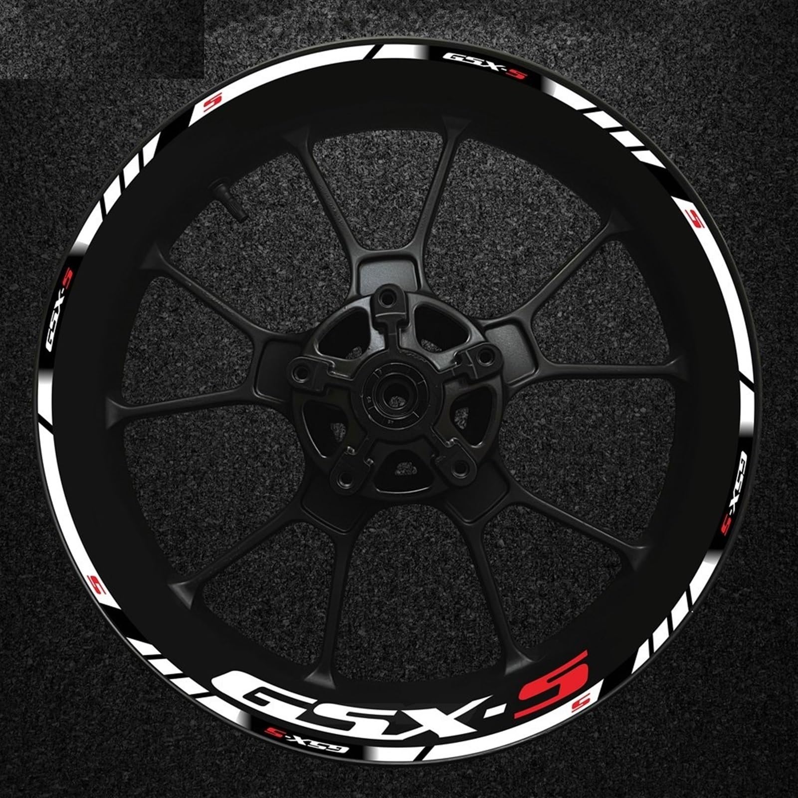 Full Set for Motorcycle Gsxs Wheel Sticker Stripe Rim for Suzuki Gsx-s Gsx-s750 Gsxs1000 750 1000 600 2022(Color17)
