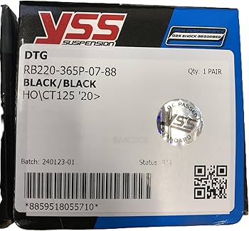 Amazon | YSS DTG L.20 リアサスペンション 365mm BLACK/BLACK CT125 Amazon | YSS DTG L.20 リアサスペンション 365mm BLACK/BLACK CT125