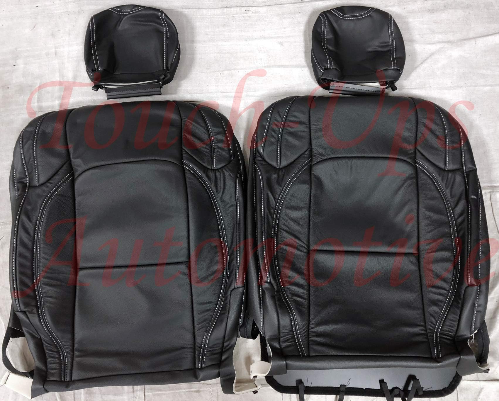 Katzkin Black Leather Seat Covers Kit Compatible with 2018-2019-2020-2021-2022 Jeep Wrangler JL Sahara 4 Door
