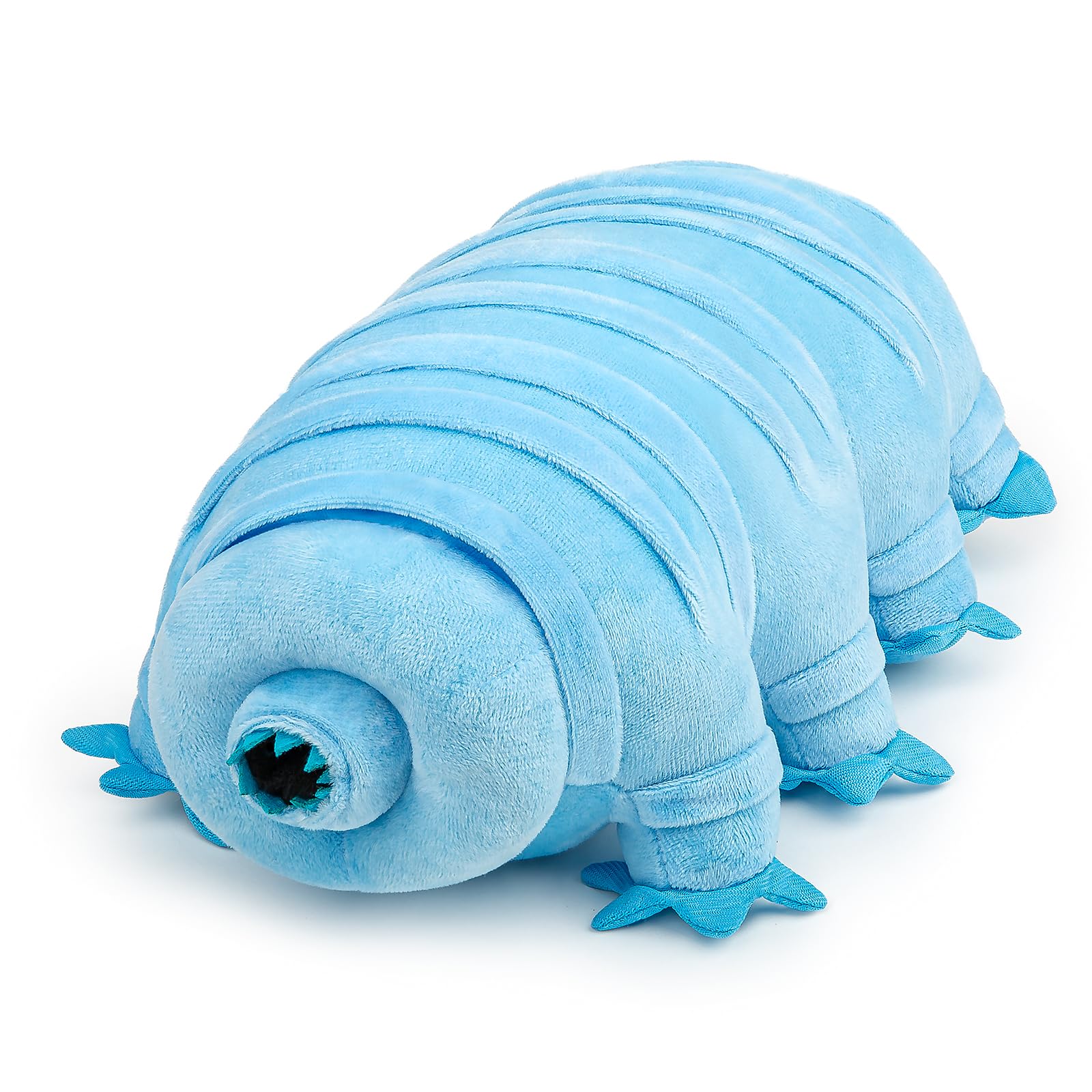 capybaraflying Realistic tardigrade plush toy, soft and fluffy tardigrade animal pillow, 12.6inch filled plush unique children's model, suitable for gift collection and home decoration-Blue