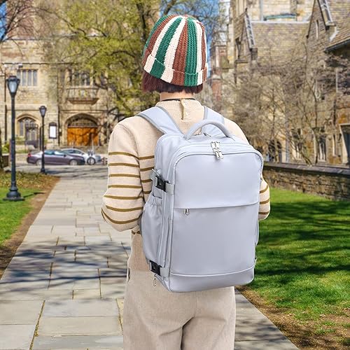 Miniatura 2 de JULYS SONG Mochila de viaje para laptop para mujeres y hombres se adapta a computadora de 156 pulgadas con USB resistente al agua para la escuela