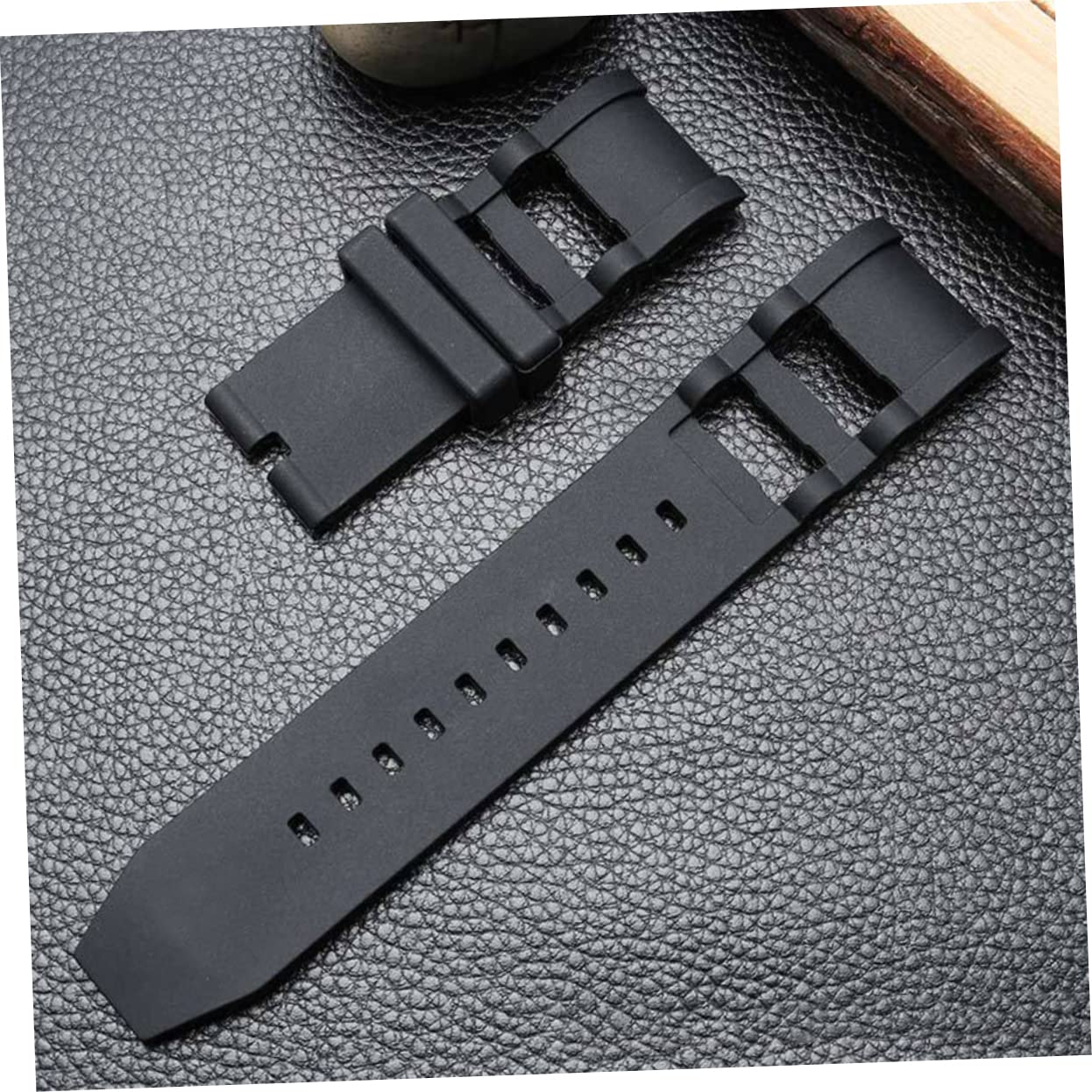 3 Piezas correa deportiva impermeable pro correas de reloj de liberación rápida correa de reloj sin hebilla tanque buzo correa de pulsera inteligente muñequera impermeable Black