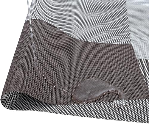 Miniatura 4 de rockcloud Juego de 4 manteles individuales y 4 posavasos resistentes al calor, resistentes a las manchas, antideslizantes, lavables, manteles de