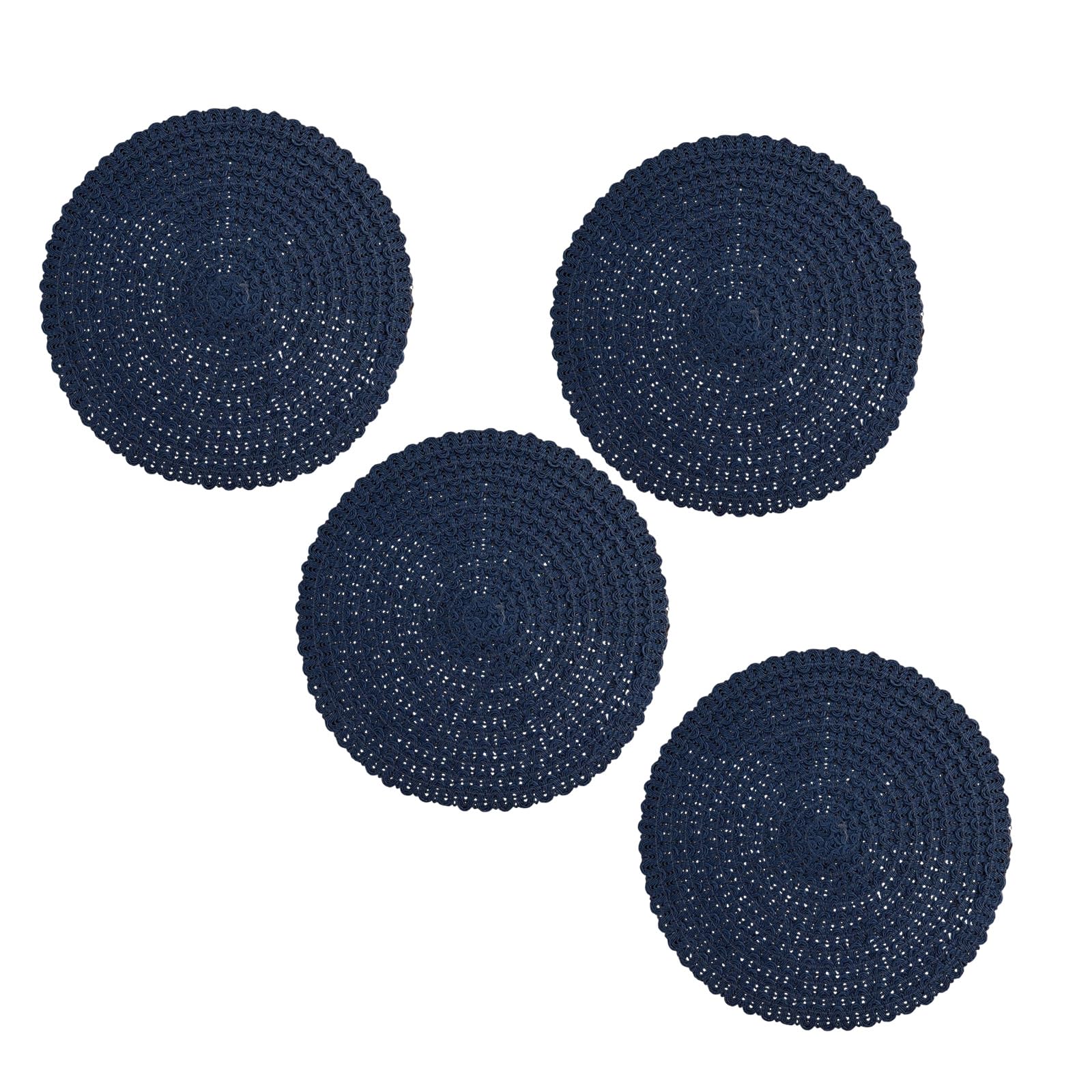 Jazuaiao Paper Placemat Large Size Round 38cm Features Elegant Designs Heat Proof for Family Dining and Parties Heatproof Mat