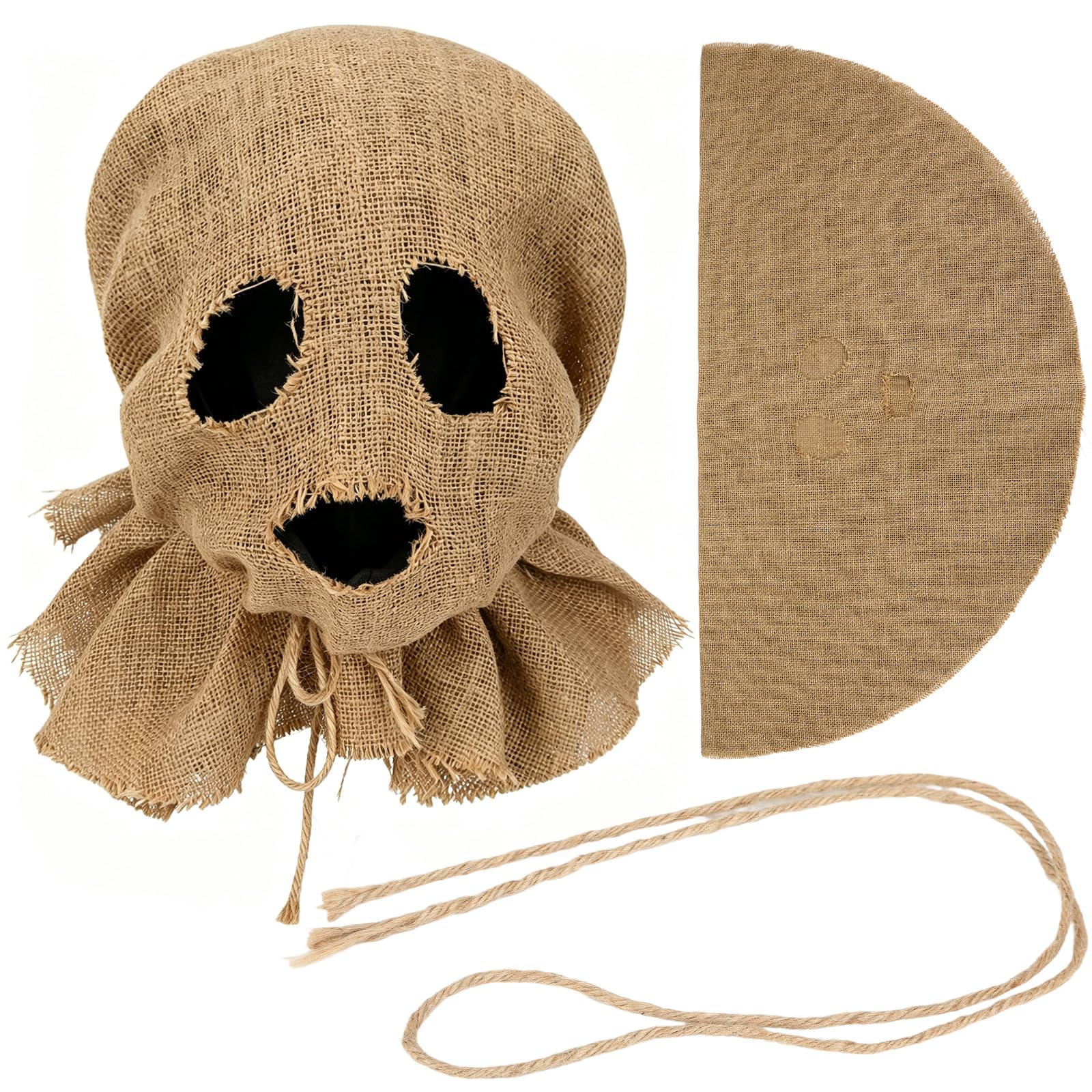 BOARDFEB Scarecrow Halloween Mask Horror Burlap Clown Skull Costume