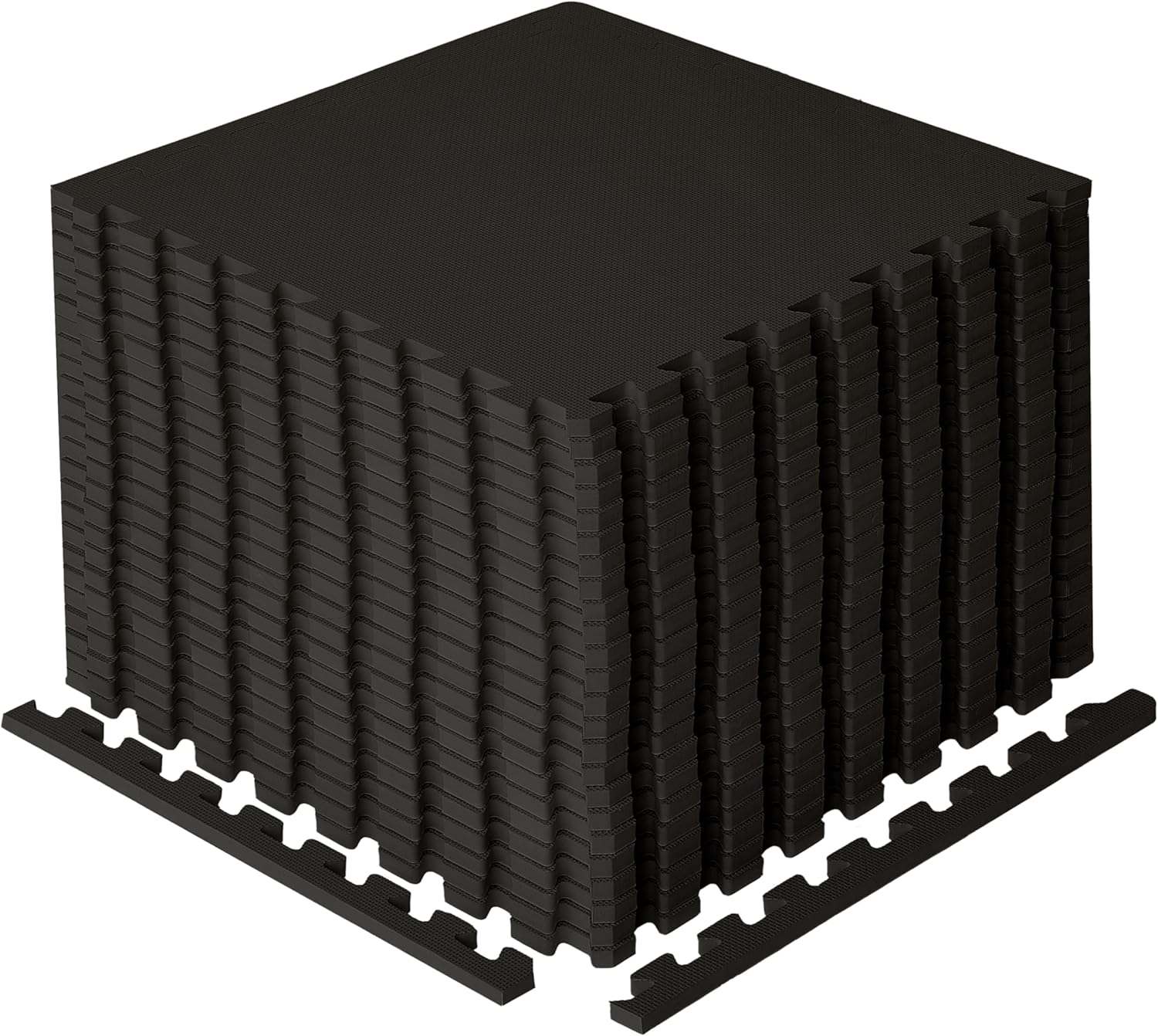 BIGGAMATS Gym Flooring Mat, EVA Foam Exercise Mats, Interlocking Non