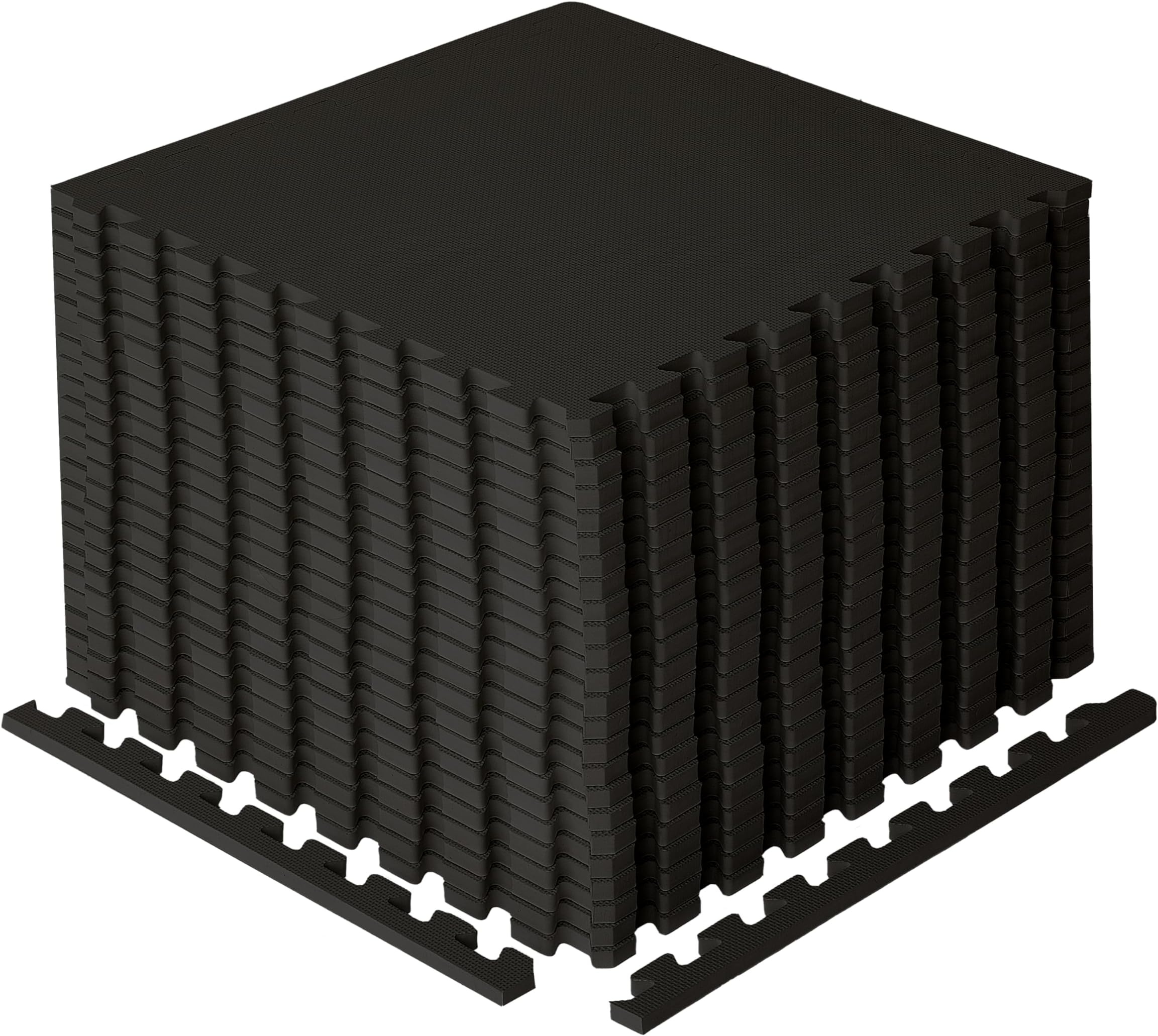 BIGGAMATS Gym Flooring Mat, EVA Foam Exercise Mats, Interlocking Non-Slip Sport Mats, Home Workout, Kids Playmat, Pet Mats and Protective Swimming Pool, Hot Tub Outdoor Underlay Matting 50cm x 6