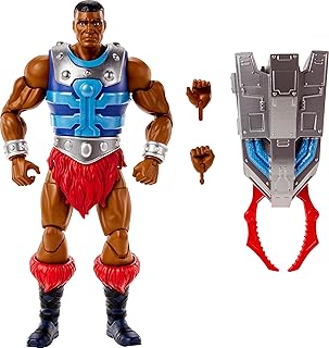 Masters of the Universe Masterverse Action Figure Clamp Champ, Collectible with 30 Articulations, Claw Arm, Swappable Hands and Heads