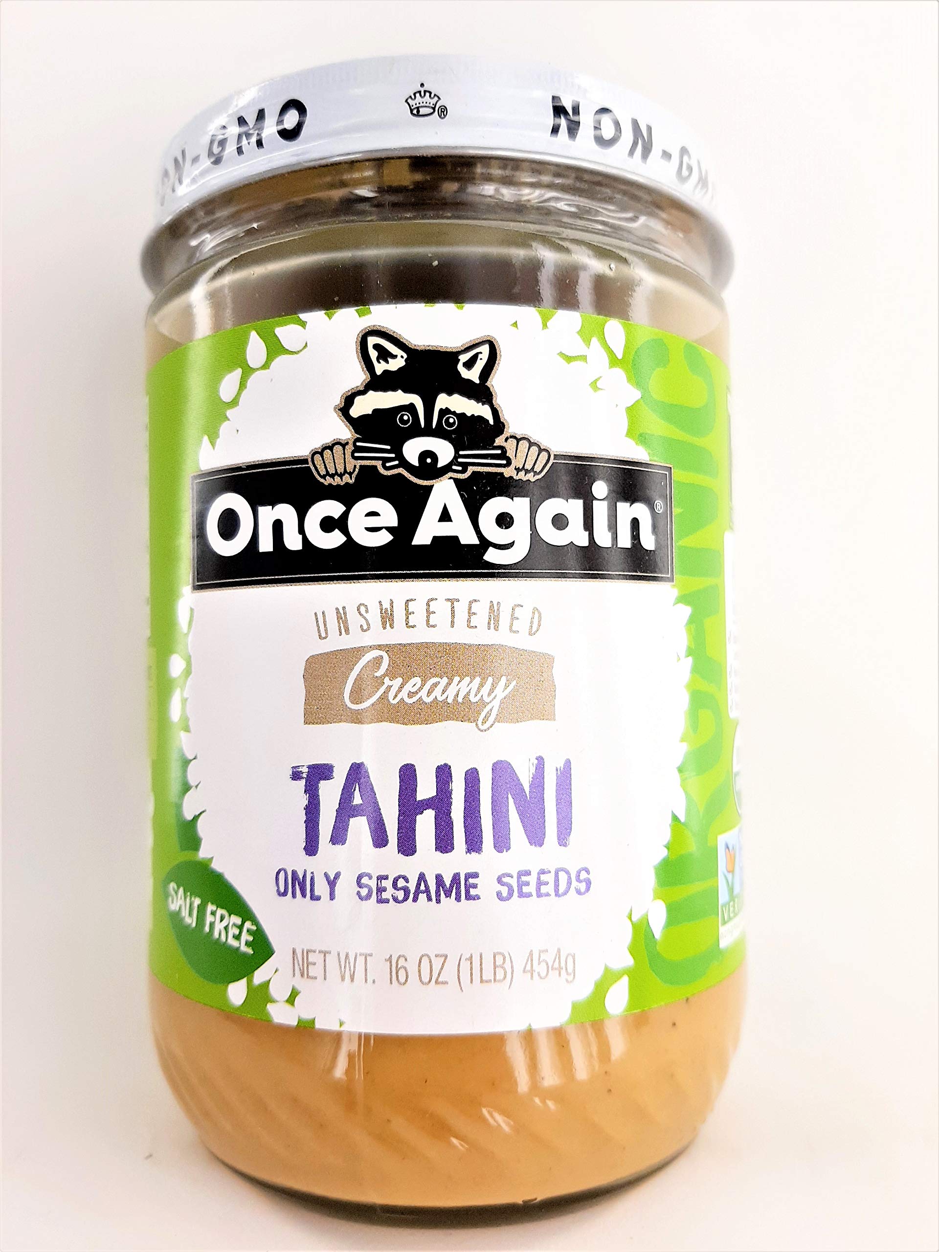 Once Again Natural Sesame Tahini - Salt Free, Unsweetened - 16 Ounce