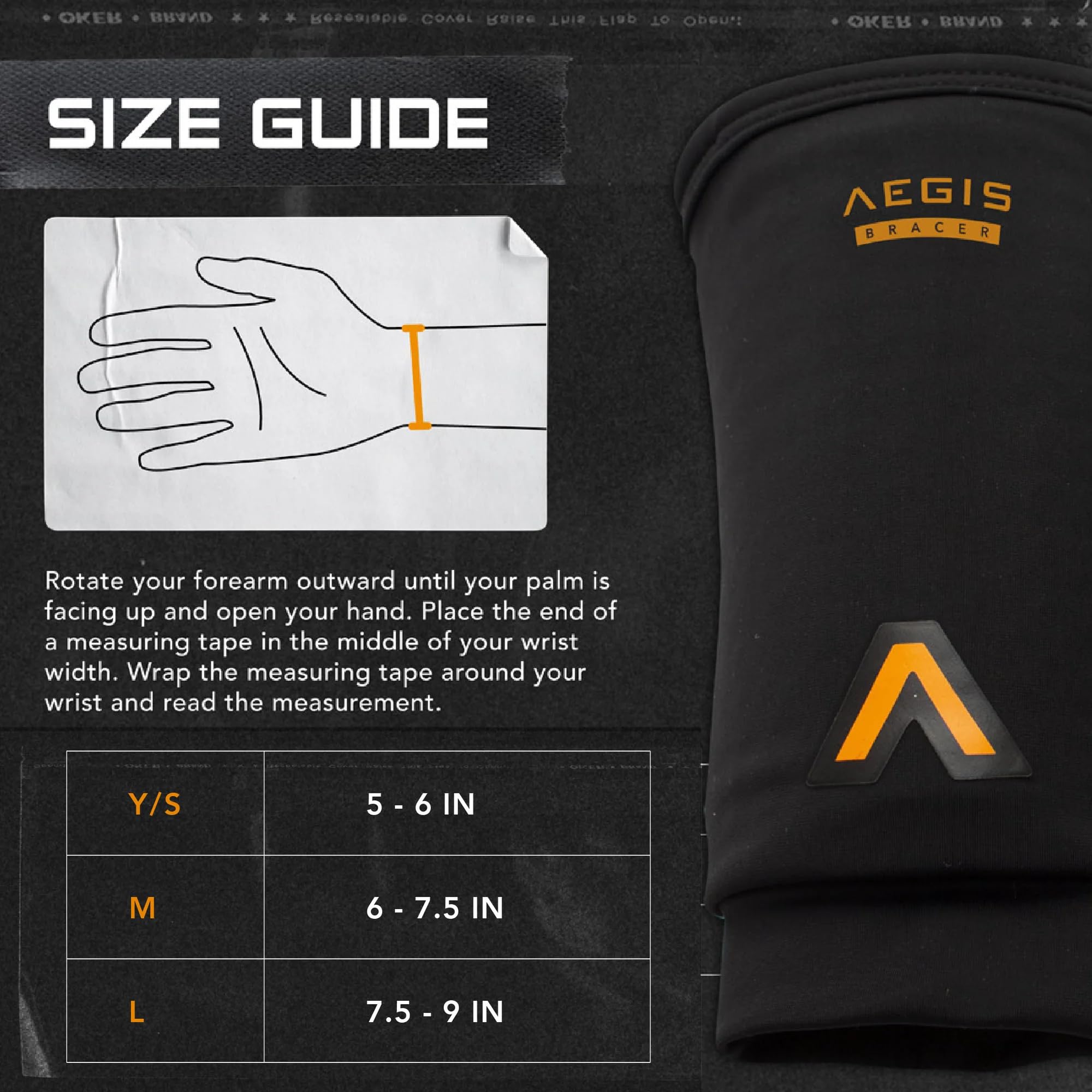 Aegis Bracer Flex 360 Multi-Sport-Handgelenkschutz, Erwachsene/Jugendliche, mit stoß- und schnittfester Technologie