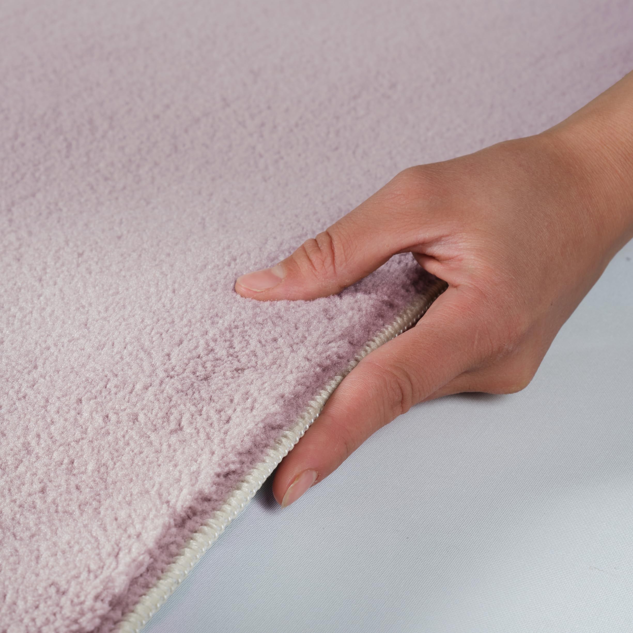 Tappeto Pelo Corto Fashion4Home - Rotondo, Rosa, 80 Cm, Polipropilene - Foto 5