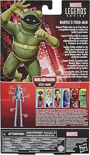 Miniatura 8 de Spider-Man Hasbro Marvel Legends Series Marvel's Frog-Man - Figura de acción coleccionable de 6 pulgadas para niños a partir de 4 años