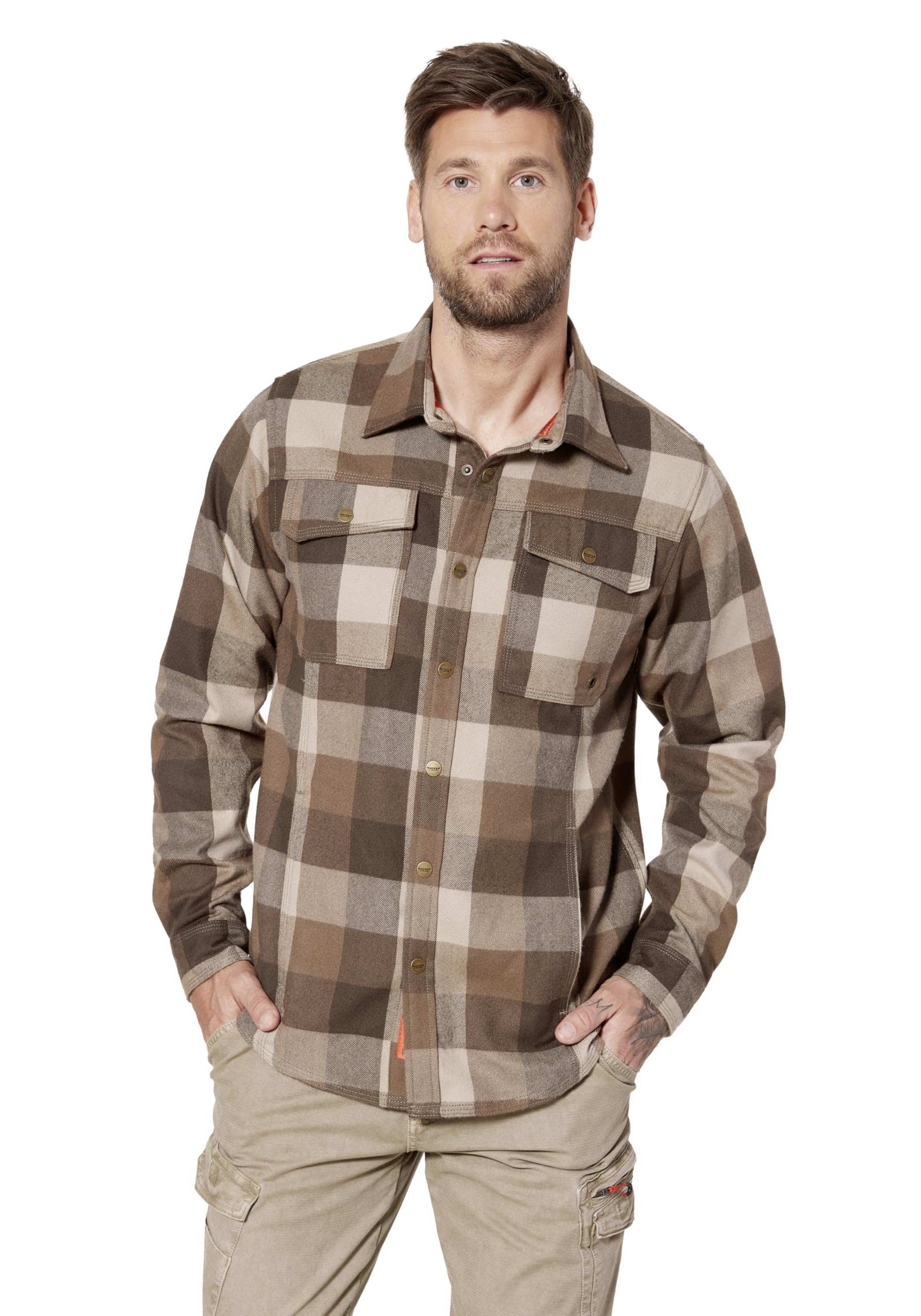 HERO BY JOHN MEDOOX Overshirt Workwear Herren Arbeitshemd Regular Fit