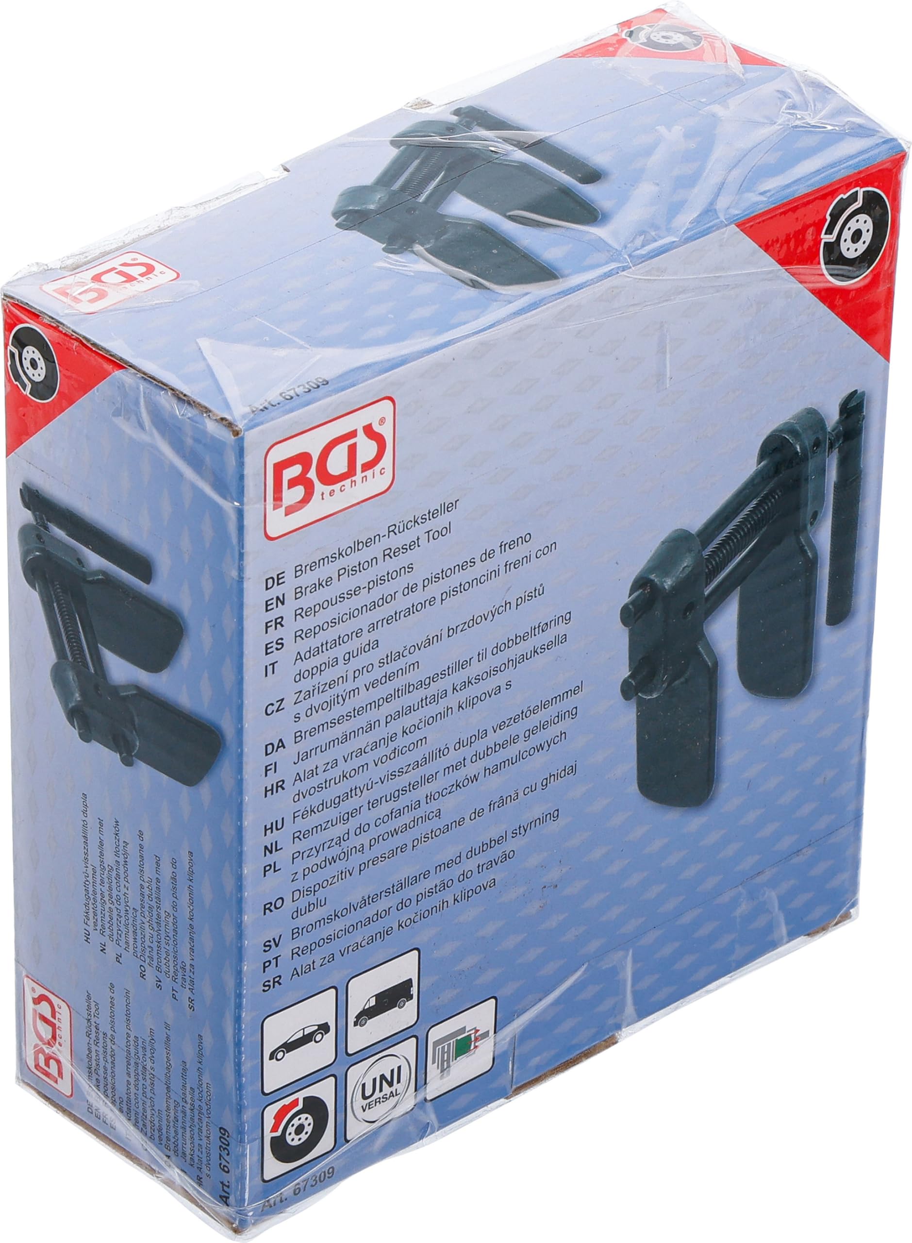BGS 67309 | Adattatore arretratore pistoncini freni con doppia guida | universale
