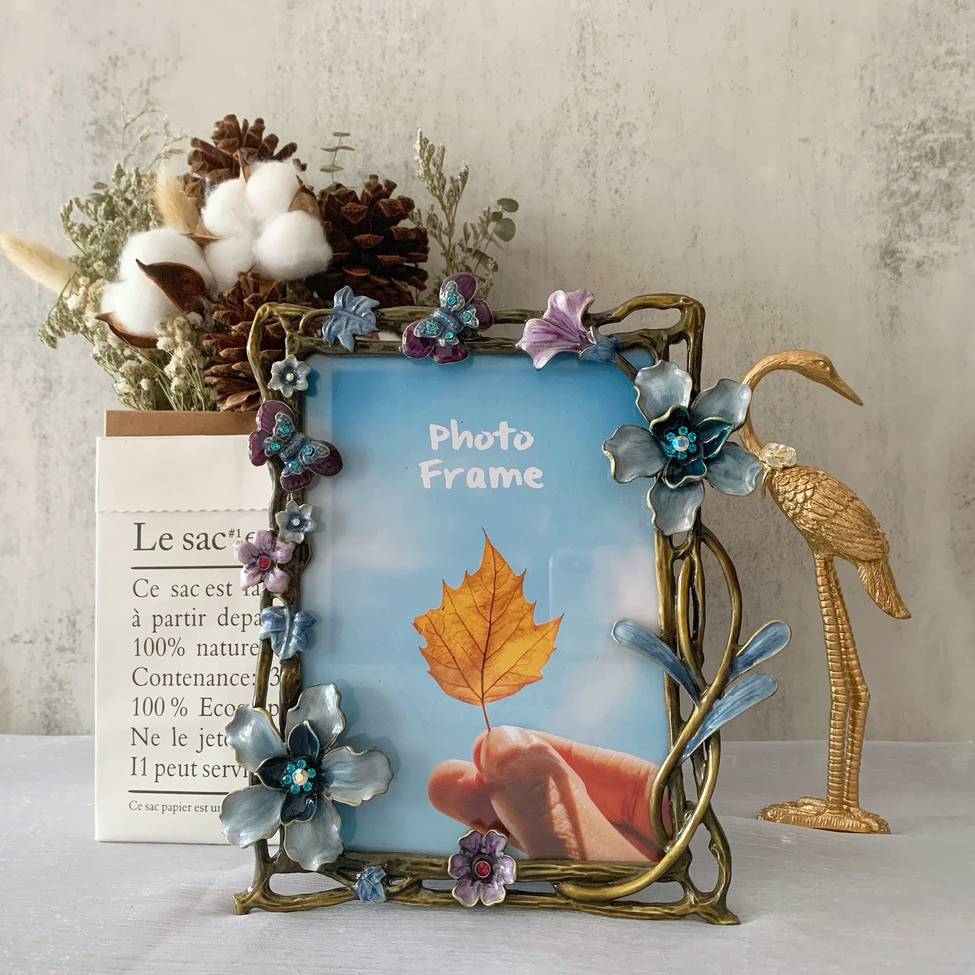 Amazon.com - Tricune Picture Frame 5x7, Vintage Photo Frame Made