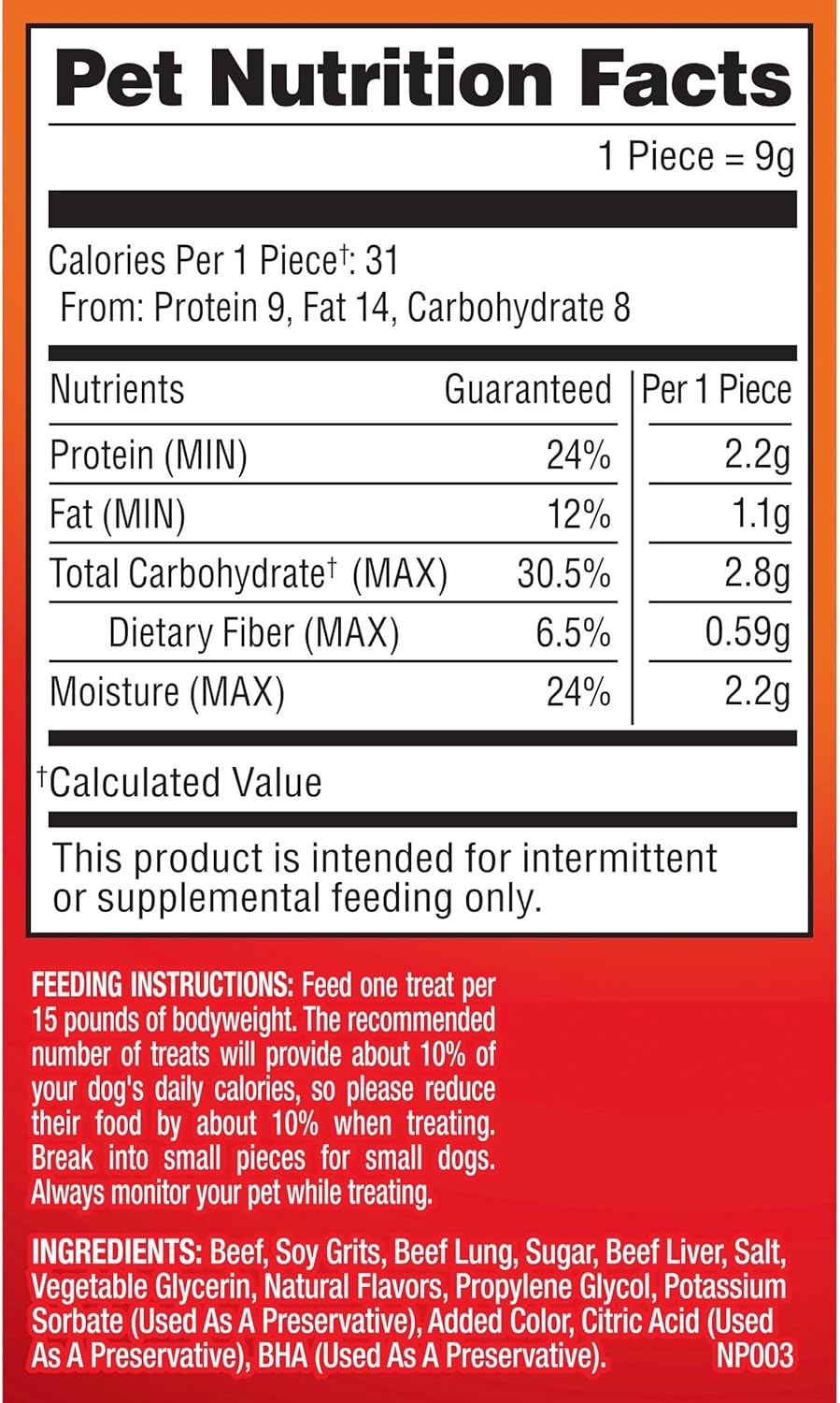 Pup-Peroni Original Beef Recipe Dog Treats, 8.2 Oz. Bag, (Pack of 6)