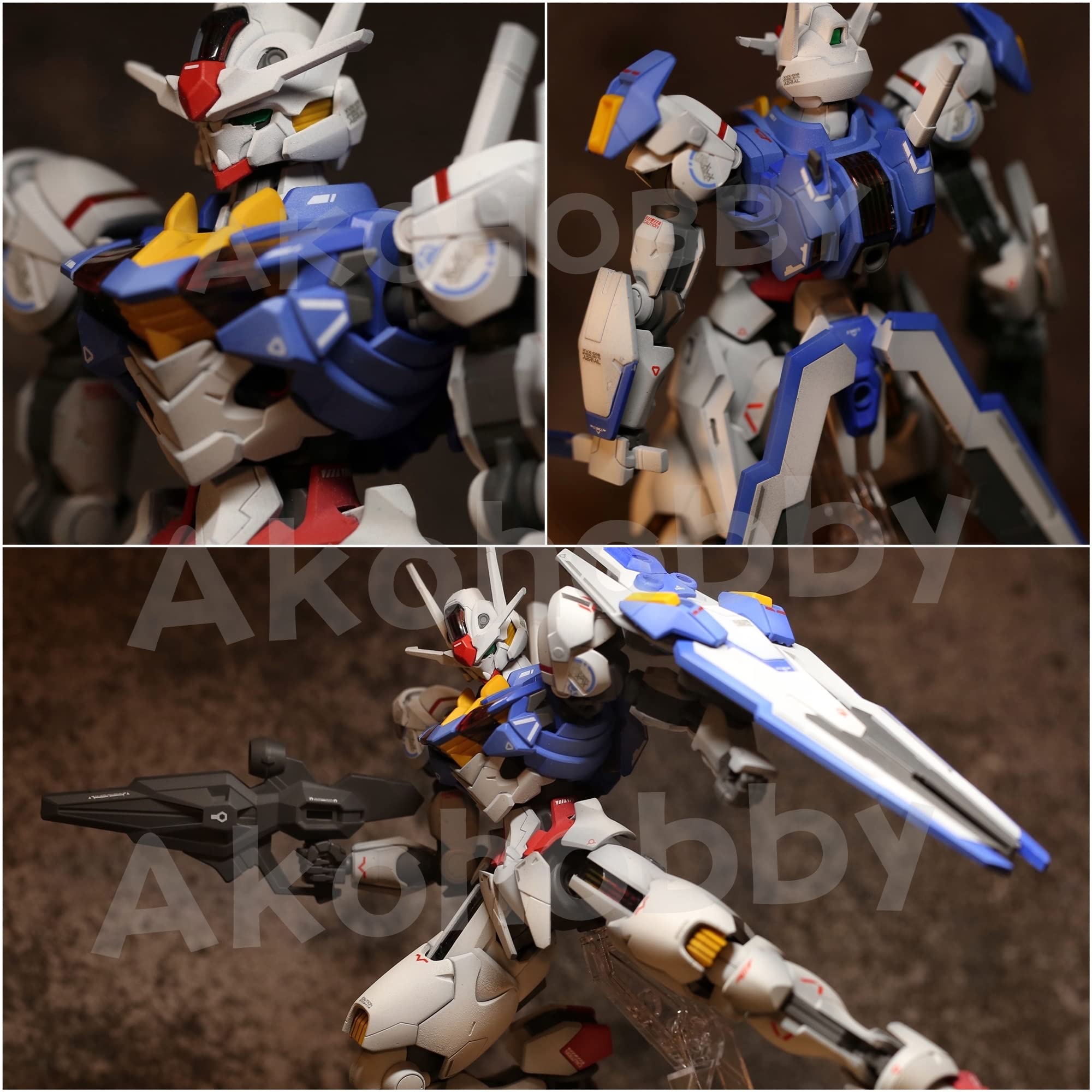 AKO Hobby HG Aerial Gundam Calcomanía fluorescente Mercury Witch escala 1/144, tipo de transferencia de agua, exclusivo Gundam Aerial AKO