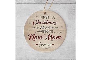 Personalized First Christmas as a Mommy Ornament 2023