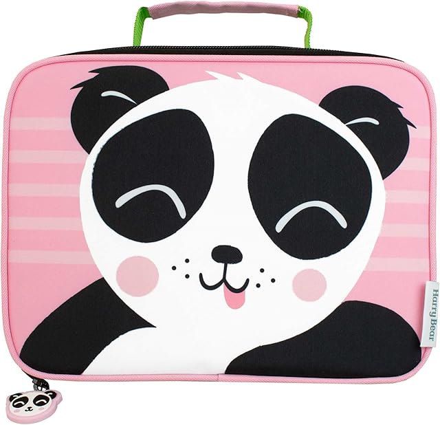 Harry Bear Kids Lunch Bag Panda Pink