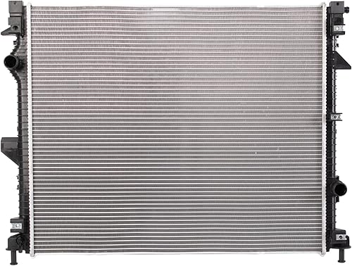 TRQ Conjunto de radiador Núcleo de aluminio compatible con 15-18 Ford Edge 16-18 Lincoln MKX CU13554