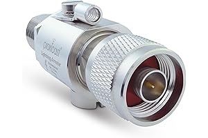 Proxicast Coaxial Lightning Arrester for 0-6 GHZ (N-Male/N-Female), Antenna Lightning Protector for 4G, 5G