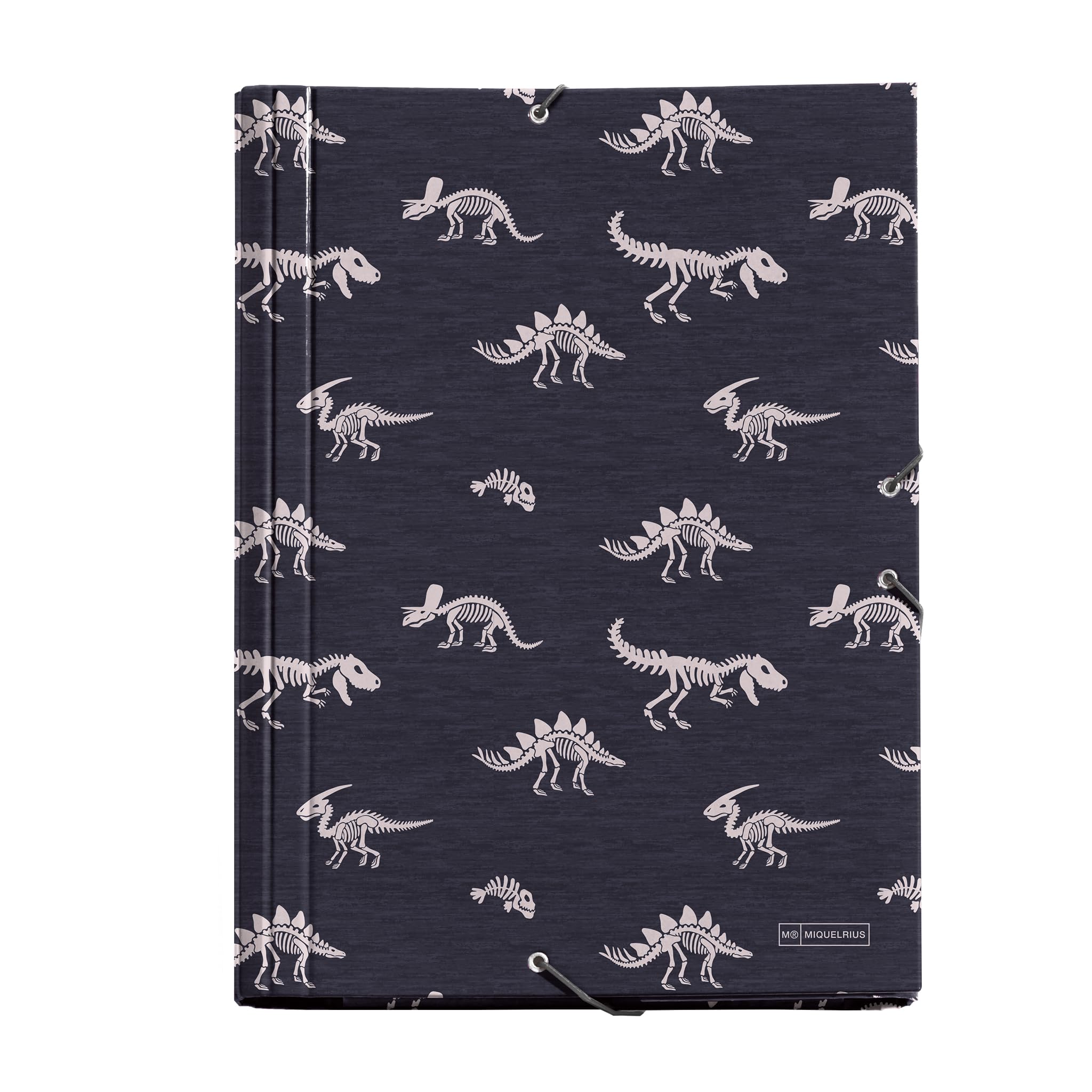 Miquelrius - T-Rex Collection A4 250 x 340 x 20mm Rigid Cardboard Folder with Rubber Closure