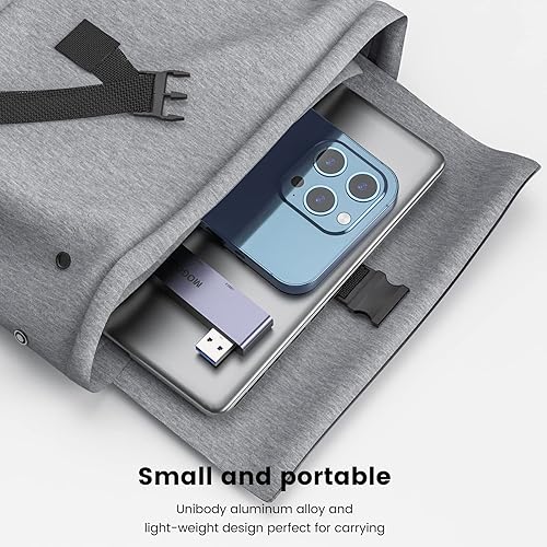 Miniatura 6 de Hub USB para laptop, MOGOOD USB Hub 3.0, divisor USB ultrafino, concentrador de datos carga no compatible, estación adaptador de múltiples puertos