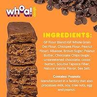 Vista 3 de Whoa Dough - Barras de masa de galletas comestibles, certificadas sin OMG, Kosher y sin gluten, bocadillos saludables, aperitivos a base de plantas