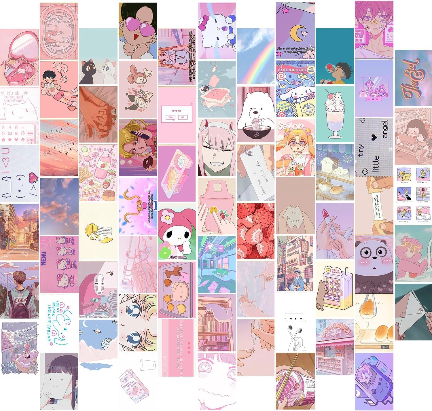 Danish Pastel Wall Collage Kit - 70pcs Aesthetic Pictures & Matisse Art Prints for Preppy Dorm Room Decor - 4"x6" Wall Art for Teens and Women (Kawaii Wall Collage Kit) (B0D8W8Y49J) Amazon Price History, Amazon Price Tracker
