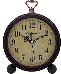 Vintage Analog Alarm Clock | Classic Small 5 . 25 inch Silent Desk Clock Night Light Battery photo Vintage Analog Alarm Clock | Classic Small 5 . 25 inch Silent Desk Clock Night Light Battery