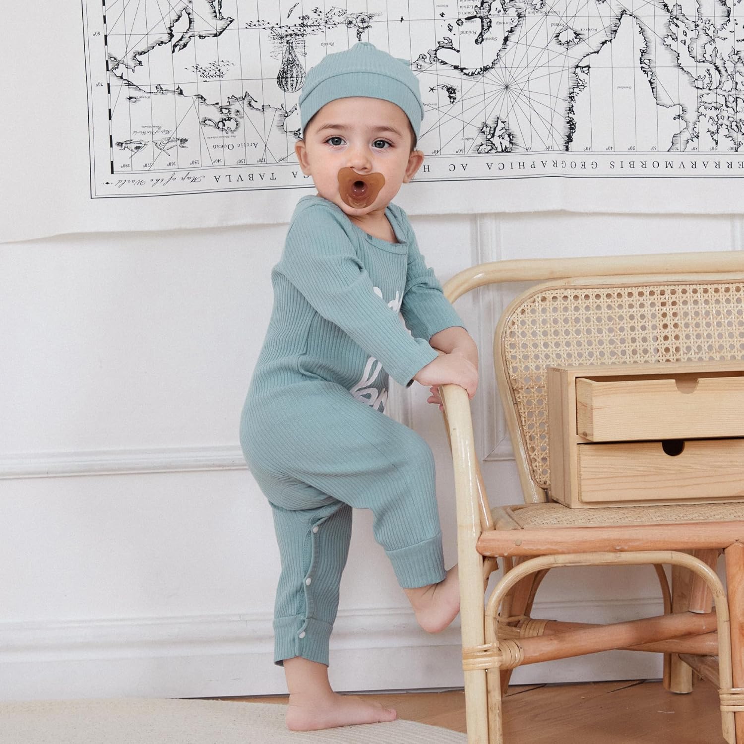 Newborn Baby Boy Clothes Little Brother Romper Jumpsuits One Piece Infant Coming Home Outfit 2Pcs Clothing Set - Image 6