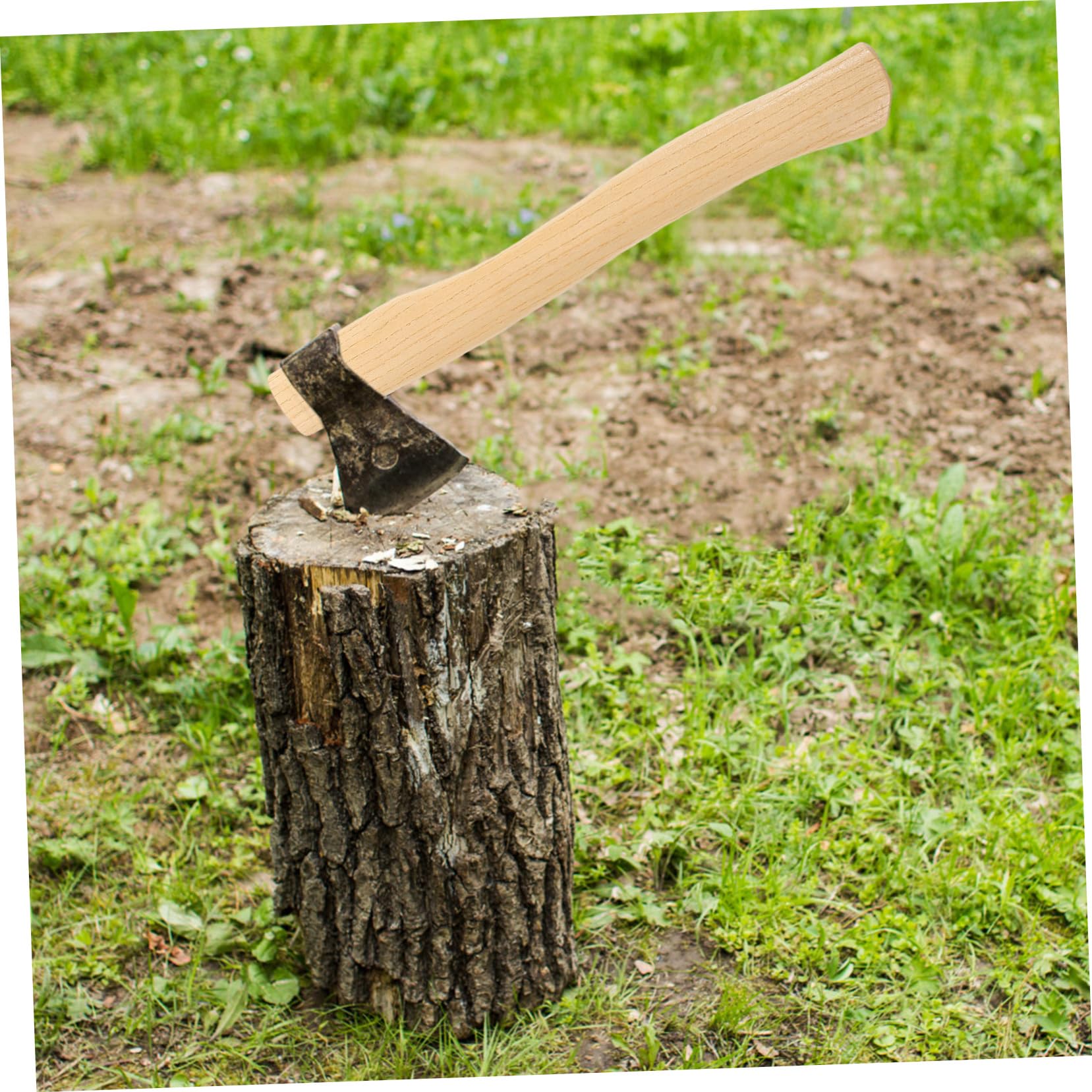 Toddmomy 5zestawy Ergonomiczny Trzonek Do Siekiery z Drewna Wygodny Uchwyt Do Obróbki Drewna Idealny i Kempingowania Łatwy Instalacji Naturalny Materiał Drewniany